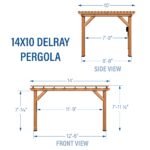 14x10 Delray Pergola - Image 2