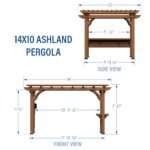 14x10 Ashland Pergola - Image 2