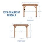 10x10 Beaumont Pergola - Image 4
