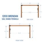 12x10 Brendan Sail Shade Pergola - Image 2