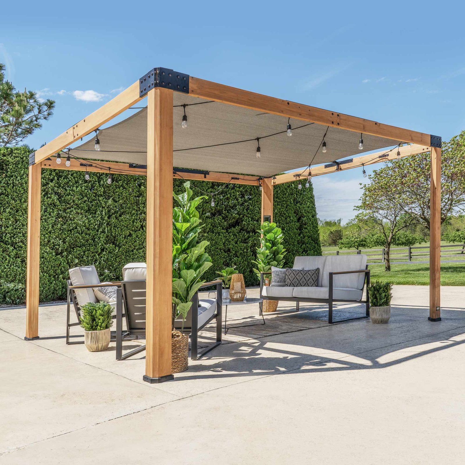 2305076-HERO 12x10 Brendan Sail Shade Pergola - Image 1