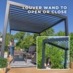 12x10 Sarasota Steel Louvered Pergola - Image 6