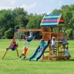 Backyard Discovery Playsets - Beach Front Wooden Swing Set#main