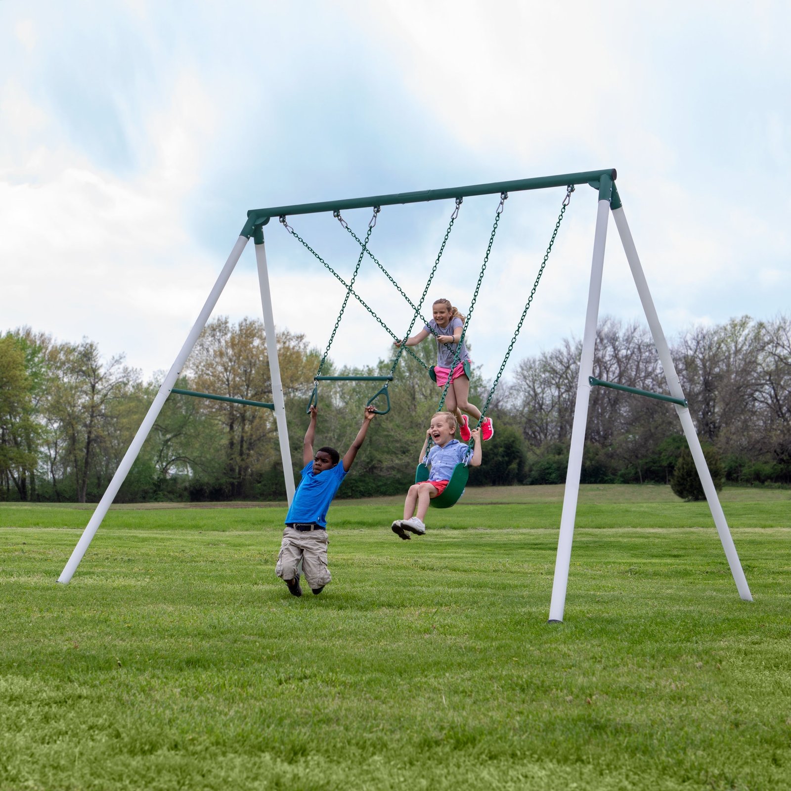Big-Brutus-revD-Main Big Brutus Heavy-Duty Metal A-Frame Swing Set - Image 1