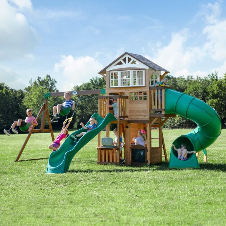 Bristol Point Wooden Swing Set