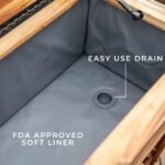 100 Quart Patio Cooler - Acacia - Image 6