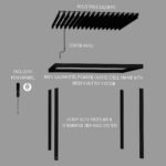 10x10 Sarasota Steel Louvered Pergola - Image 12