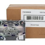2025 Topps Chrome Black Football Hobby 12-Box Case