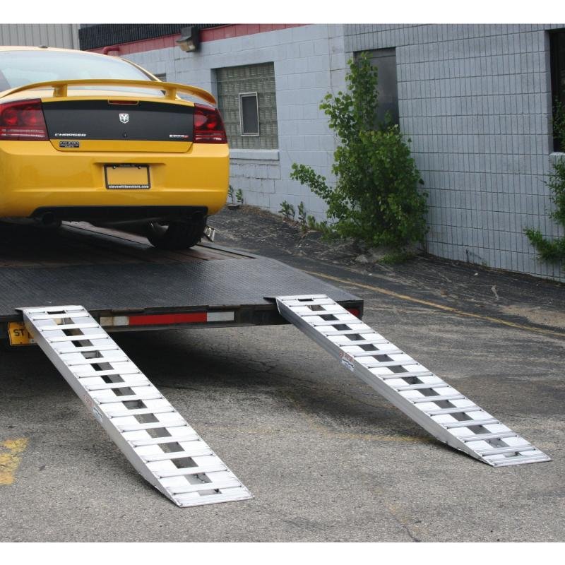 HD Ramps 16' L x 18" W Aluminum Hook End Car Trailer Ramps with 5,000 lb. Per Axle Capacity - Image 3