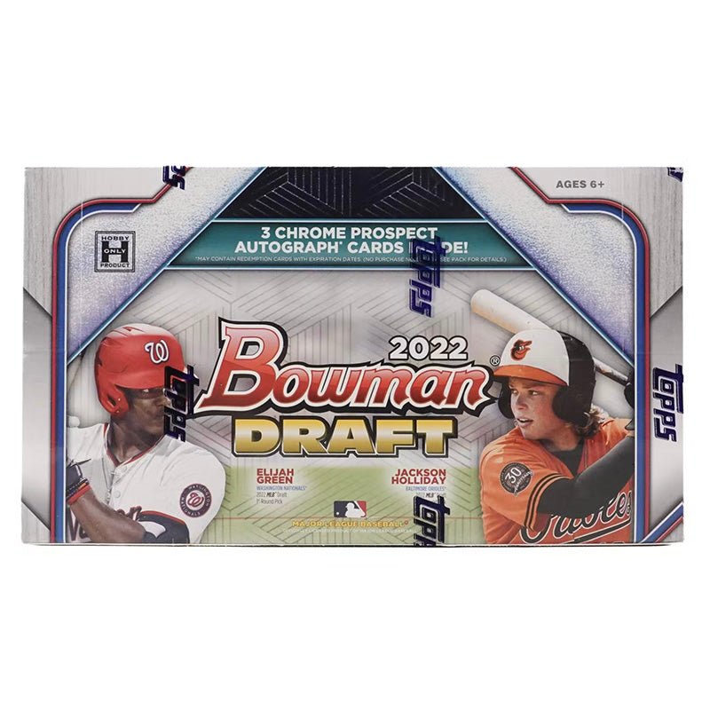 2022-bowman-draft-3-chrome-prospect 2022 Bowman Draft Baseball Jumbo Hobby Box - Image 1