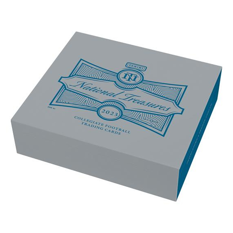2023PaniniNationalTreasuresCollegiateFootballHobbyBox_adcbf40b-60f5-47ce-89de-ea97ef0719b8-1 2023 Panini National Treasures Collegiate Football Hobby 4 Box Case - Image 1