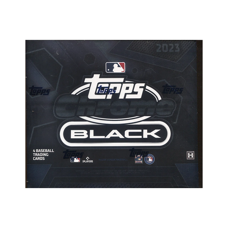2023TOPPSCHROMEBLACKBASEBALLHOBBYBOX 2023 Topps Chrome Black Baseball Hobby Box - Image 1