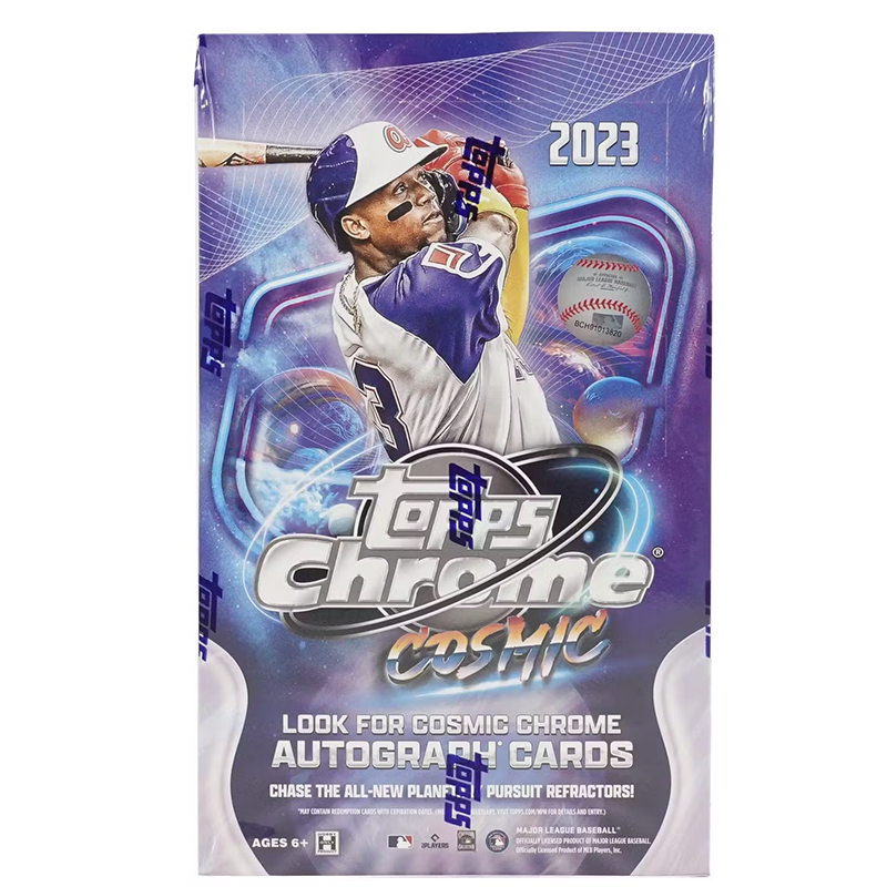 2023TOPPSCOSMICCHROMEBASEBALLHOBBYBOX_d7d035e6-6eb1-4d30-91c7-e07682175e77 2023 Topps Cosmic Chrome Baseball Hobby Box - Image 1