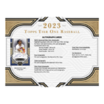 2023 Topps Tier One Baseball Hobby 12 Box Case - Image 4