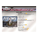 2023 Topps Chrome Baseball Hobby Box - Image 6