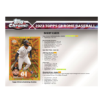 2023 Topps Chrome Baseball Jumbo 8 Box Case - Image 5