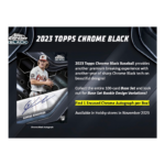 2023 Topps Chrome Black Baseball Hobby 12 Box Case - Image 2