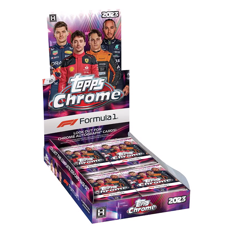 2023ToppsChromeFormula1RacingHobbyBox_1352e1c2-2e41-4a58-8dba-a8cfbfc8e0ee 2023 Topps Chrome Formula 1 Racing Hobby 12 Box Case - Image 1