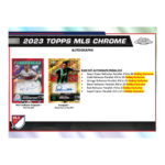 2023 Topps Chrome MLS Soccer Hobby Box - Image 6