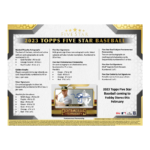 2023 Topps Five Star Baseball Hobby Box - Image 5