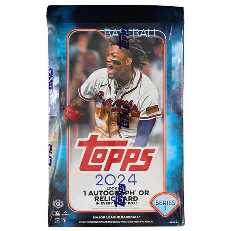 2024TOPPSSERIES1BASEBALLHOBBYBOX_2ec4c1b8-b581-44c8-a2d2-3d5b137369d4 2024 Topps Series 1 Baseball Hobby 12 Box Case - Image 1