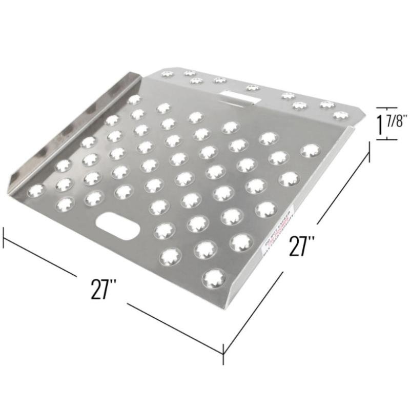 Guardian 27" x 27" Heavy-Duty Aluminum Curb Ramp with EZ-Traction - Image 7