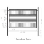 Aleko 2-Panel Fence Kit - BARCELONA Style - 8x5 ft. - Image 8