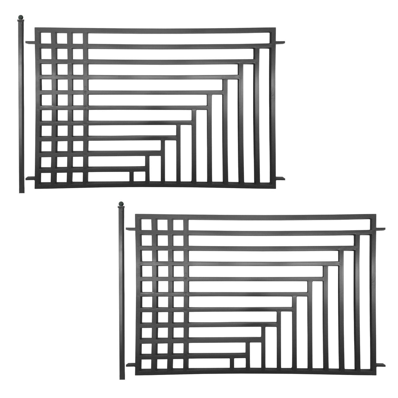 2FENCEKYIV-AP_e2e7d40c-5abf-48e4-9a09-2d4fbc2d8954 Aleko 2-Panel Fence Kit - KYIV Style - 8x5 ft. - Image 1