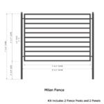 Aleko 2-Panel Fence Kit - MILAN Style - 8x5 ft. Each - Image 7