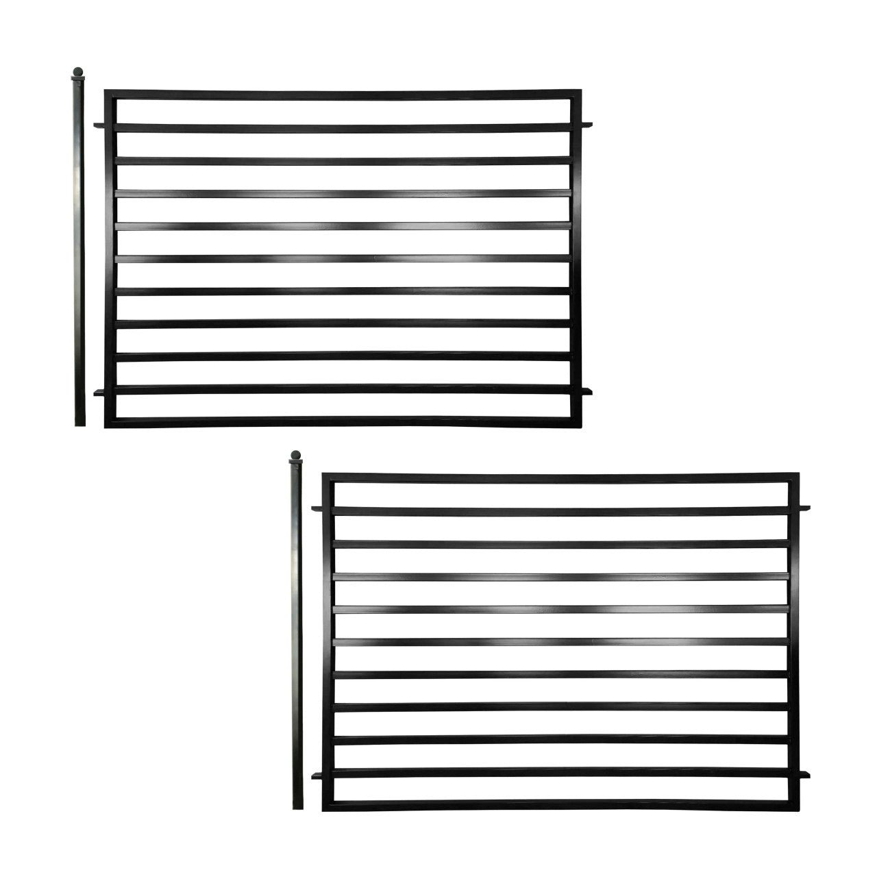 2FENCEMIL-AP_bc247e8a-171a-4f1c-bad5-7d9b86158729-1 Aleko 2-Panel Fence Kit - MILAN Style - 8x5 ft. Each - Image 1