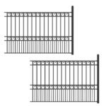 Aleko 2-Panel Fence Kit - PARIS Style - 8x5 ft. Each