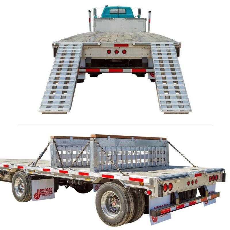 HD Ramps 2 Bunk Load Leveler / 2 Ramp System 8'x20" for 26" H Step Deck Trailers - Image 2