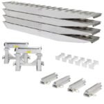 HD Ramps 2 Bunk Load Leveler / 4 Ramp System 16'x16" for 16" H Step Deck Trailers