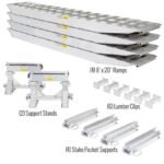 HD Ramps 2 Bunk Load Leveler / 4 Ramp System 16'x20" for 20" H Step Deck Trailers - Image 8