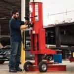 American Forge & Foundry 3598 Air End Lift Bumper Jack 10-Ton Capacity, Pneumatic Power, 48" Max Height - Image 2
