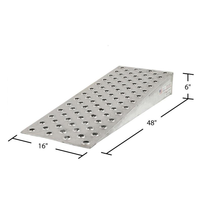 HD Ramps 48" x 16" Aluminum Shipping Container Wedge Ramps 10,000 lb. Capacity - Image 3