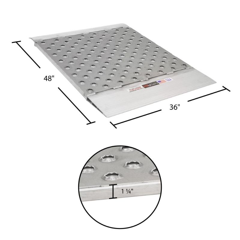 HD Ramps 48" x 36" Punch Plate Shipping Container Ramps 8,000 lb. Capacity - Image 4