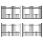 Aleko 4-Panel Steel Fence Kit - PRAGUE Style - 8x5 ft. Each