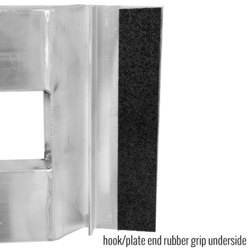 HD Ramps 4' x 12" Hook & Plate Hybrid End Aluminum Car Trailer Ramps 3,000 lbs Capacity - Image 5