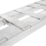 HD Ramps 4' x 12" Hook & Plate Hybrid End Aluminum Car Trailer Ramps 3,000 lbs Capacity - Image 2