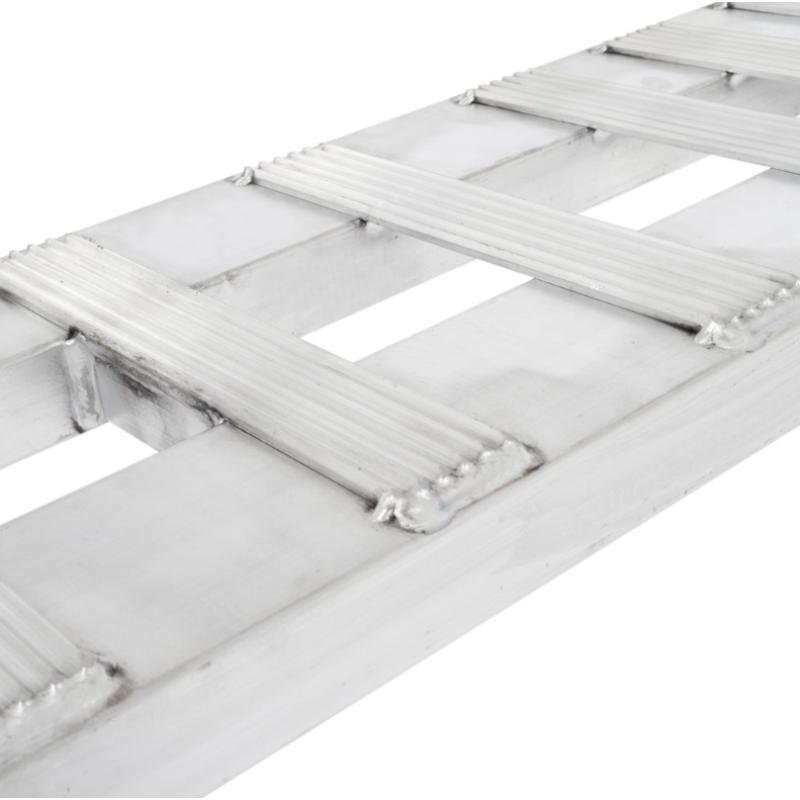 HD Ramps 4' x 12" Hook & Plate Hybrid End Aluminum Car Trailer Ramps 3,000 lbs Capacity - Image 2