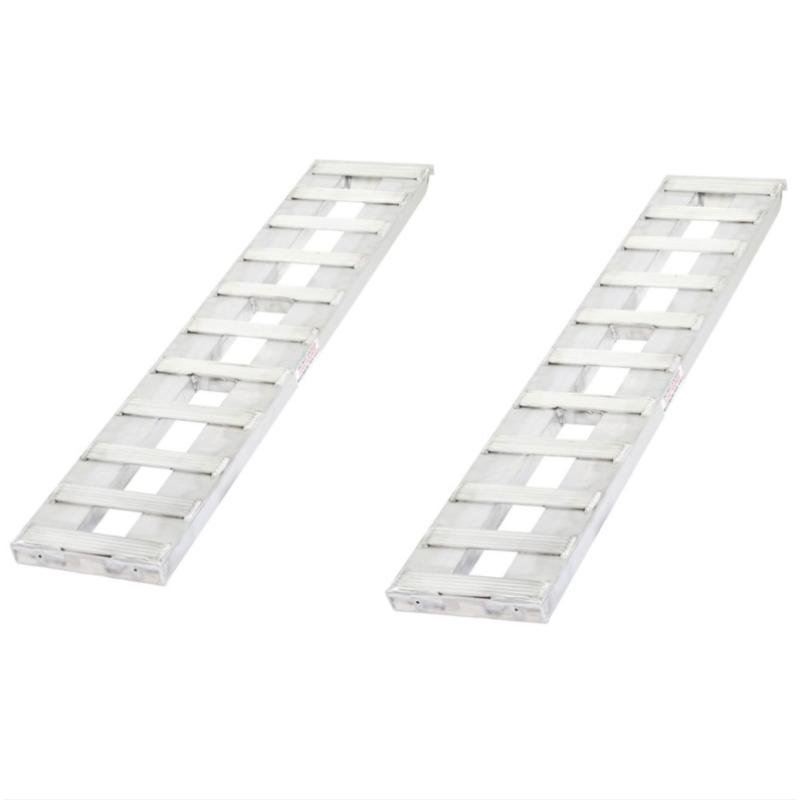 5_x_12_Aluminum_Car_Trailer_Ramps_03-12-060-04-S HD Ramps 5' x 12" Aluminum Car Trailer Ramps Hook End with 3,000 lbs Capacity (Pair) - Image 1