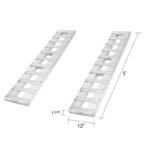 HD Ramps 5' x 12" Hook & Plate Hybrid End Aluminum Car Trailer Ramps 3000 lbs Capacity - Image 4