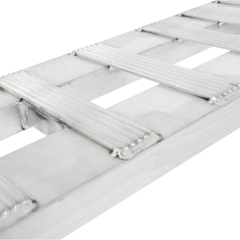 HD Ramps 5' x 12" Hook & Plate Hybrid End Aluminum Car Trailer Ramps 3000 lbs Capacity - Image 5
