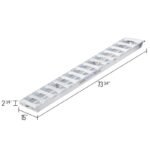 HD Ramps 6' x 15" Hook-End Equipment Ramps Stub Foot 8,000 lbs Per Axle - Image 3