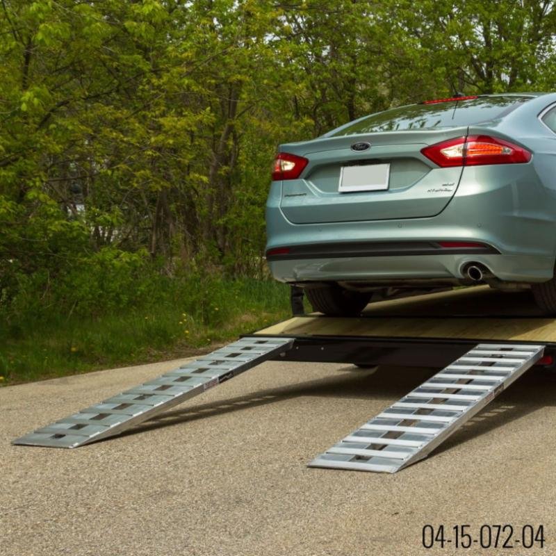 HD Ramps 6' x 15" Hook End Aluminum Car Trailer Ramps 4000 lbs Capacity - Image 4