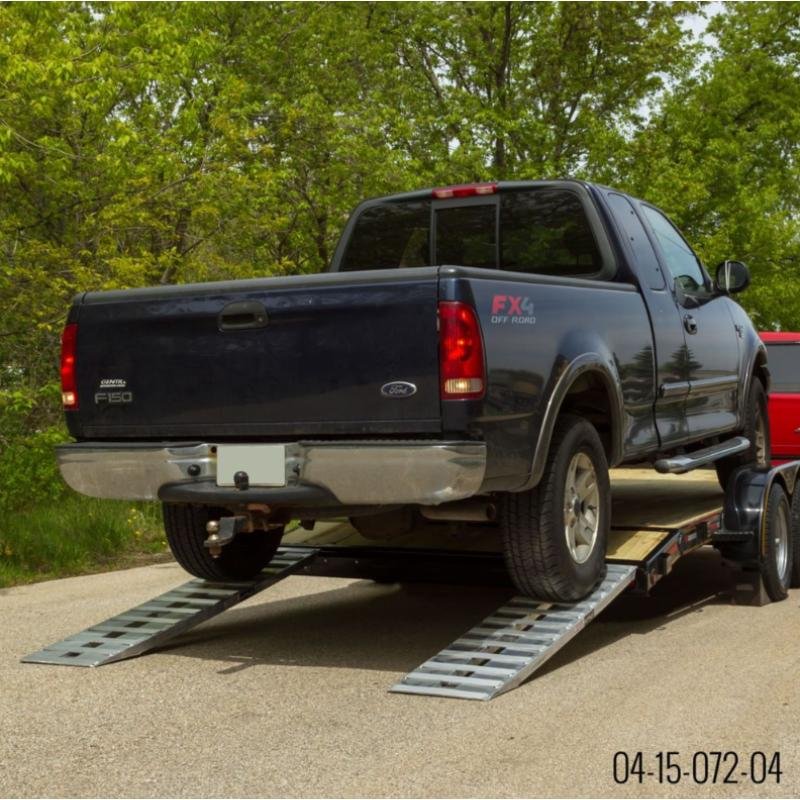 HD Ramps 6' x 15" Hook End Aluminum Car Trailer Ramps 4000 lbs Capacity - Image 3