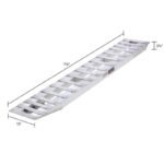 HD Ramps 7' 6" L x 15" W Aluminum Car Trailer Ramps Hook End Knife Foot 7,000 lbs Per Axle - Image 3