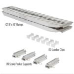 HD Ramps 8’ L x 16" W 2 Bunk Load Leveler / 2 Ramp System for 16" H Step Deck Trailers - 20,000 lb. Capacity - Image 3