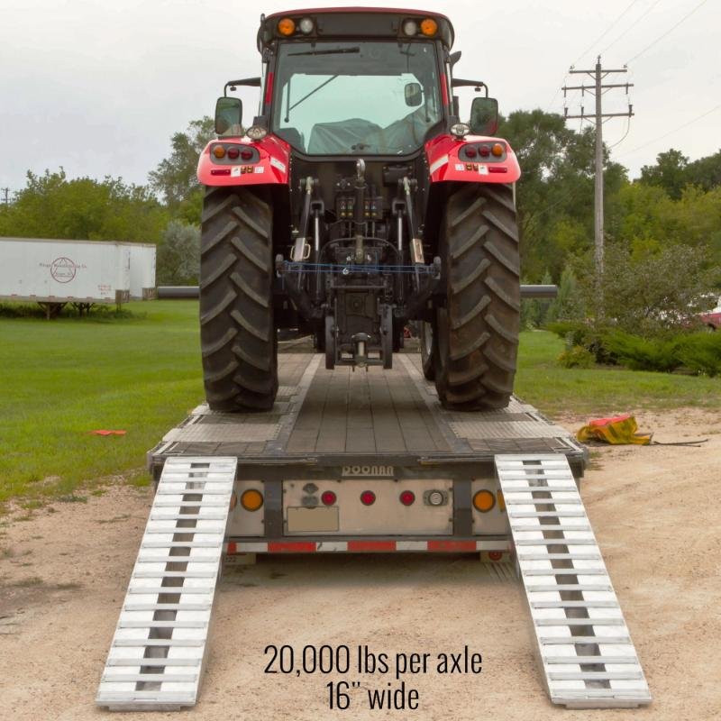 HD Ramps 8'x16" Aluminum Ramps Double Pin-On Ends with 20,000 lbs Capacity - Image 3
